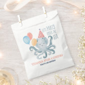 Onder de Zee Waterverf Octopus Birthday Bedankzakje (Geknipt)