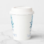 Onder de Zee Waterverf Octopus Nautical Papieren Bekers (Links)