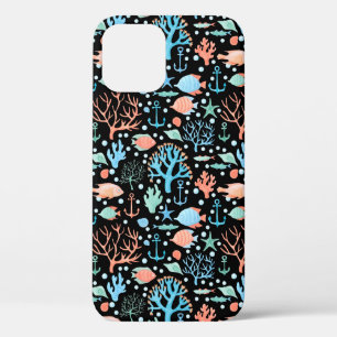 Onder de Zee Waterverf Pattern Dark Case-Mate iPhone Case