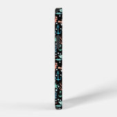 Onder de Zee Waterverf Pattern Dark iPhone Hoesje (Rechterkant)