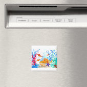 Onder de zee waterverf vis oceaan kustgebied zee magneet (Insitu (Vaatwasser))