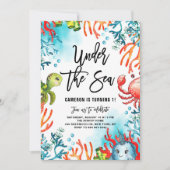 Onder de Zee Waterverf Vrienden kinderen op zaterd Kaart (Voorkant)