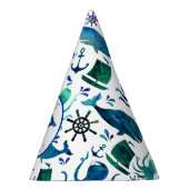 Onder de Zee Waterverf walvisvaardag Feesthoedjes (Rechts)