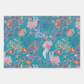 Onder de Zee Waterverf zeepaardstaarten Inpakpapier Vel (Voorkant 3)