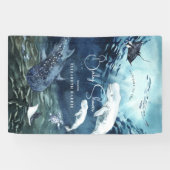 Onder de Zee | Welkom Oceaan Baby Shower Spandoek (Horizontaal)