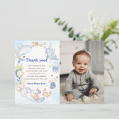 Onder de Zee Zeedieren Verjaardag Bedankt Kaart (Staand voorkant)