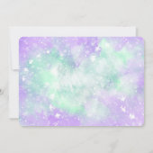 Onder de zee Zeemeermin Foto Uitnodiging (Achterkant)