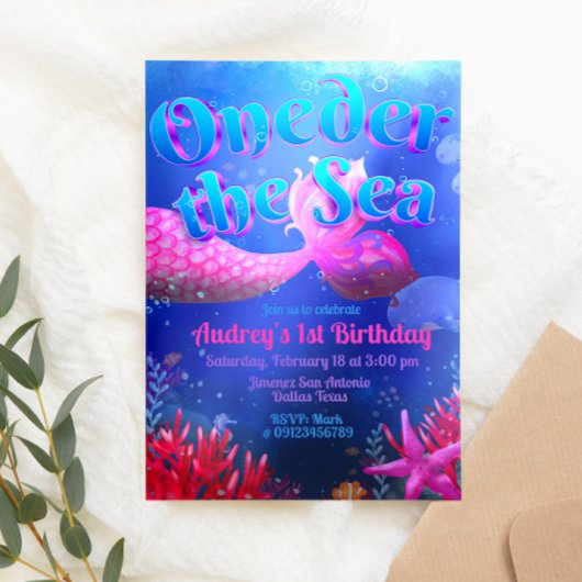 Onder de Zee - Zeemeermin Kaart