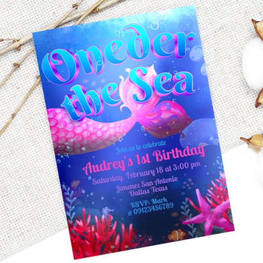 Onder de Zee - Zeemeermin Kaart