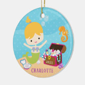 Onder de Zee Zeemeermin Kerst Ornament (Links)