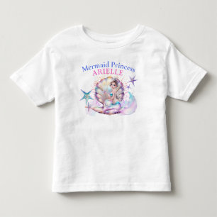 Onder De Zee Zeemeermin Prinses Verjaardag Kinder Shirts