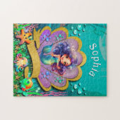 Onder De Zee & Zeemeermin Verjaardag Legpuzzel (Horizontaal)