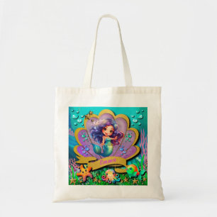 Onder de Zee & Zeemeermin Verjaardagsfeestje Tote Bag