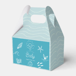 Onder de Zee Zie Je Spoedig Blauwe Baby Shower Bedankdoosjes