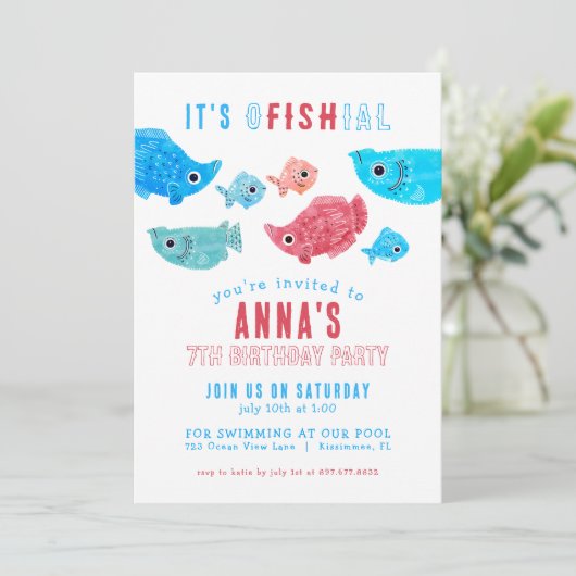 Onder de Zee zomerdag Kaart (Staand voorkant)