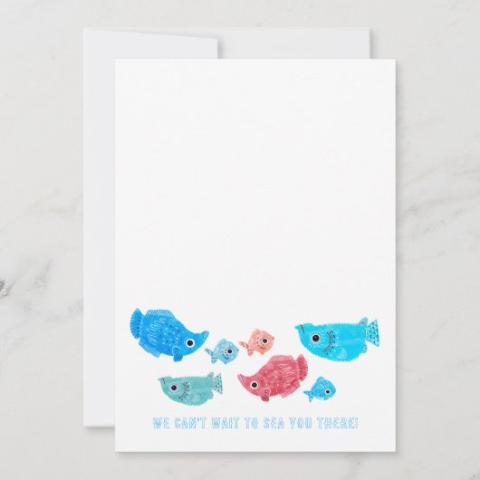 Onder de Zee zomerdag Kaart (Achterkant)