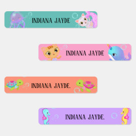 onder de zeeen Waterdichte benaming Labels. Labels