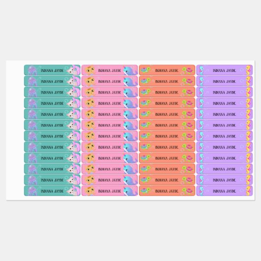 onder de zeeen Waterdichte benaming Labels. Labels (Vel)