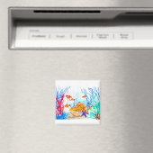 Onder de zeewaterverf vis oceaan kustzee magneet (Insitu (Vaatwasser))