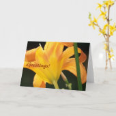 Onder de zon, Greetings. Kaart (Gele Bloem)