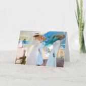 Onder de zonnescherm, Zarauz | Joaquín Sorolla Kaart (Voorkant)