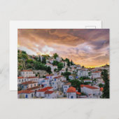 Onder de zonsondergang tijd briefkaart (Voorkant / Achterkant)