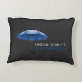Onder Debbie's Blauwe Umbrella Accent Kussen (Achterkant)