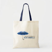Onder Debbie's Blauwe Umbrella Tote Bag (Voorkant)