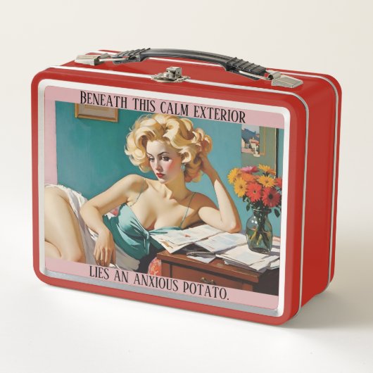 Onder deze rustige buitenkant angstige aardappel - (Voorkant)