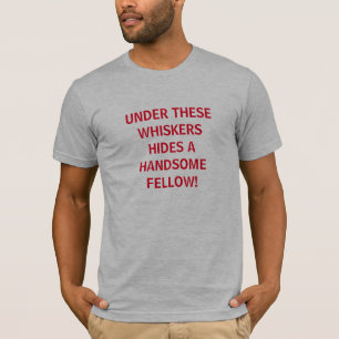 Onder deze Whiskers verbergt een knappe geel T-shirt
