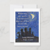 Onder dezelfde Moon Art Note Kaart (Voorkant)