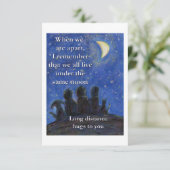 Onder dezelfde Moon Art Note Kaart (Staand voorkant)