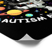 Onder dezelfde sterren Ruimte Autisme Bewustzijn Poster (Hoek)