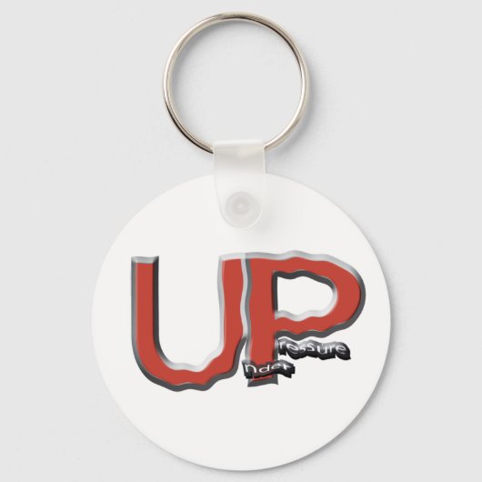 Onder druk Logo Sleutelhanger (Voorkant)