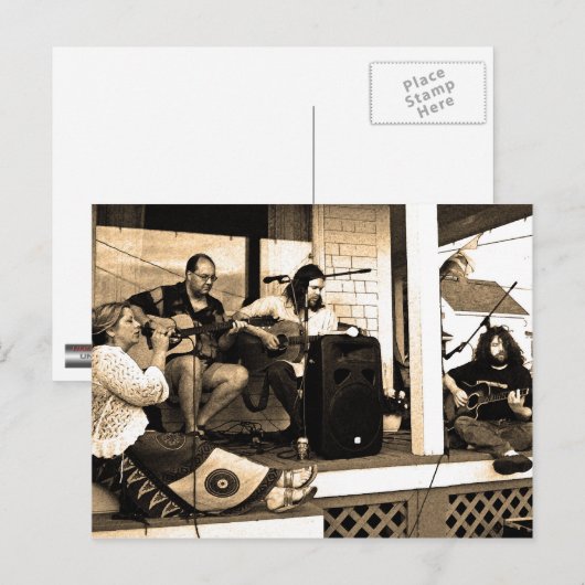 Onder druk ontkoppeld briefkaart (Voorkant / Achterkant)