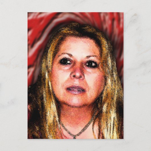 Onder druk Pam briefkaart (Voorkant)