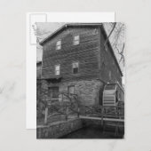 Onder Edwards Mill Grayscale Briefkaart (Voorkant / Achterkant)