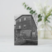 Onder Edwards Mill Grayscale Briefkaart (Staand voorkant)