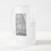 Onder Edwards Mill Grayscale Matglas Bierpul (Voorkant links)