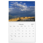 Onder een Big Blue Sky Montana Afbeeldingen Wall A Kalender (Feb 2027)