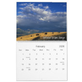 Onder een Big Blue Sky Montana Afbeeldingen Wall A Kalender (Feb 2026)