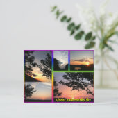 Onder een Briefkaart van Monticello Sky (Staand voorkant)