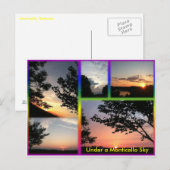 Onder een Briefkaart van Monticello Sky (Voorkant / Achterkant)