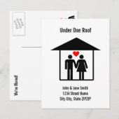 Onder één dak aankondigingskaart (Voorkant / Achterkant)