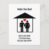 Onder één dak aankondigingskaart (Voorkant)