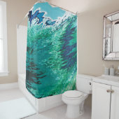 Onder een duidelijk hemelkust-douchergordijn juul douchegordijn (In situ)