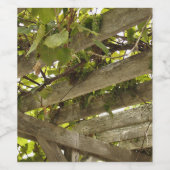 Onder een Luifel van Druiven Wijn Etiket (Enkel label)