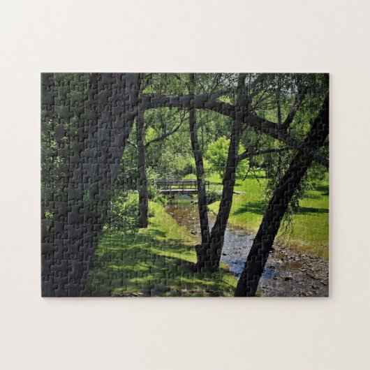 Onder een Luifel van Wilgen Legpuzzel (Horizontaal)