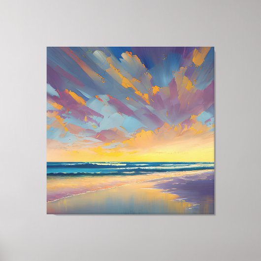 "Onder een majestueuze hemel" Canvas Afdruk (Voorkant)