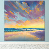 "Onder een majestueuze hemel" Canvas Afdruk (Insitu (Houten vloer))